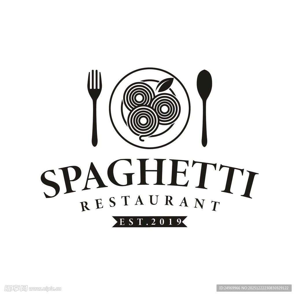意大利面餐厅标志设计