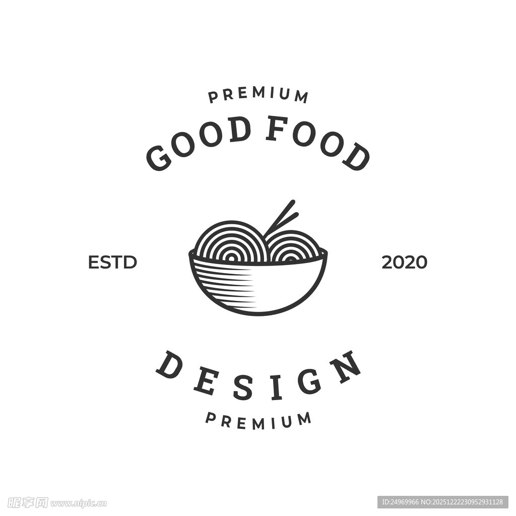 优质美食设计标志