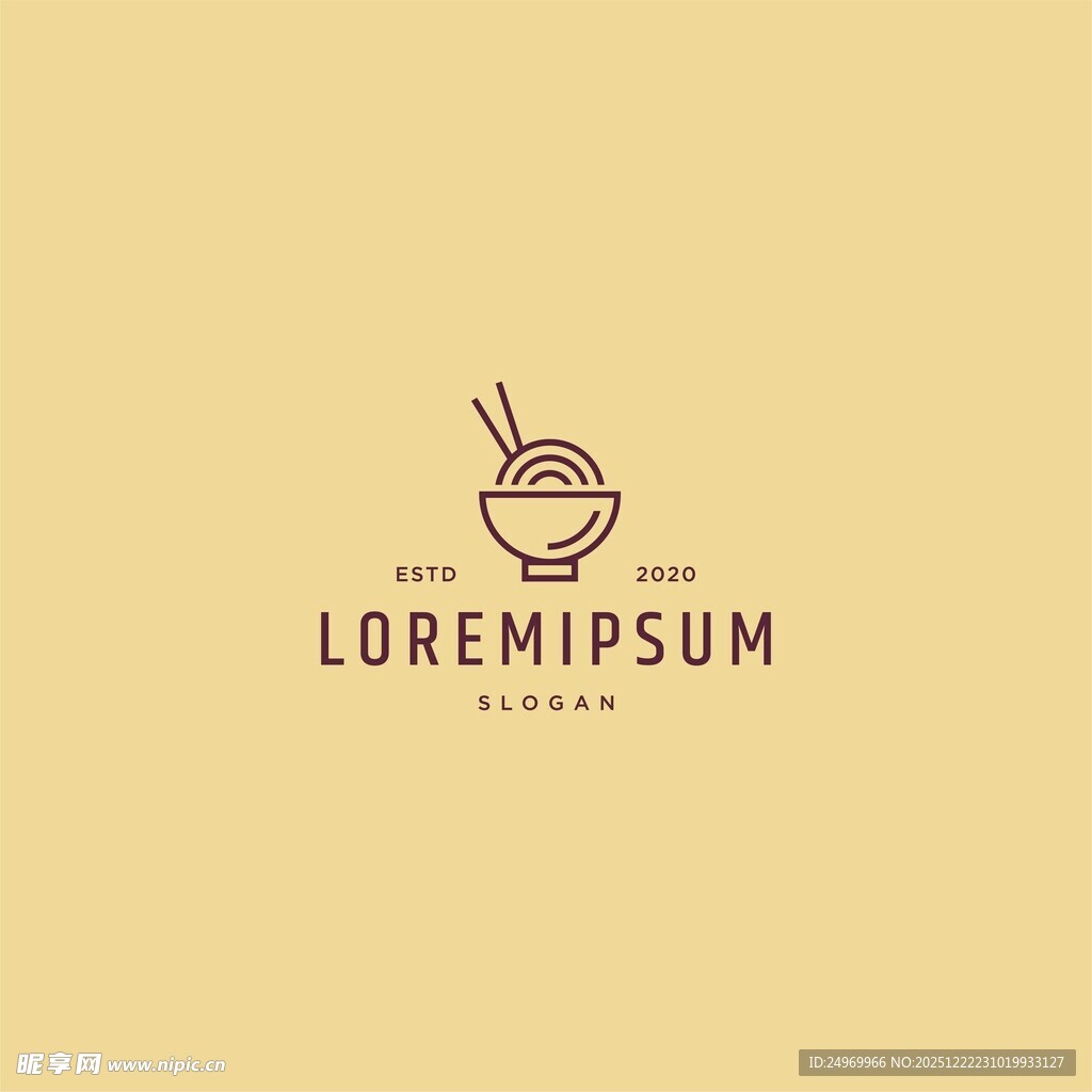 简约风餐饮品牌标志设计