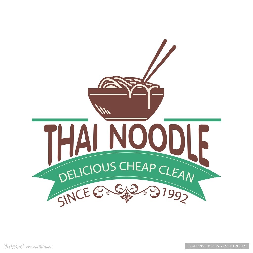 泰国面条餐厅标志设计