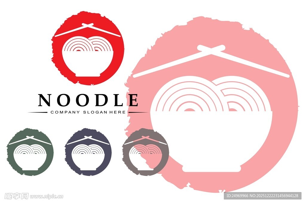 日式拉面品牌标识设计