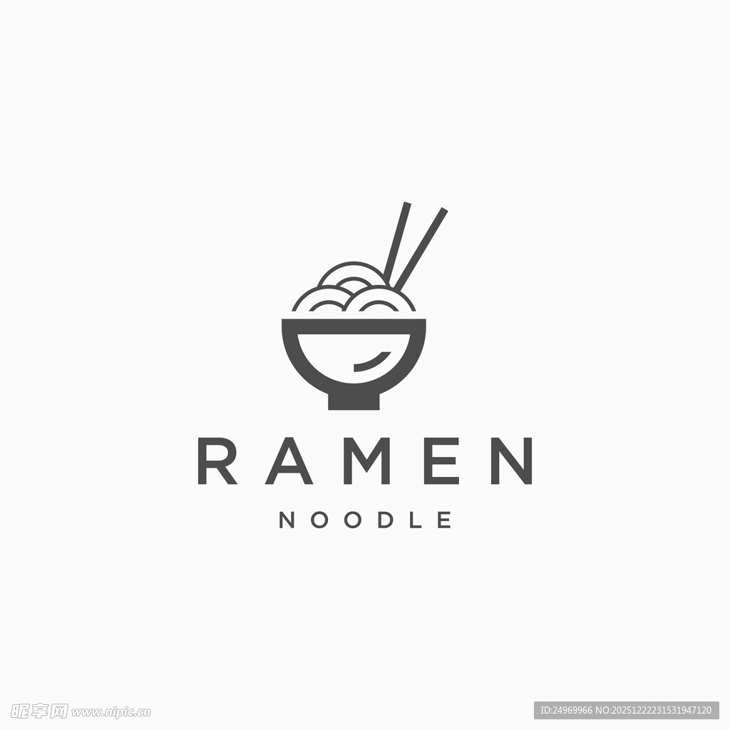 拉面标志设计