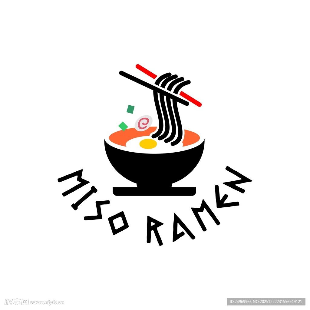 味噌拉面标志设计