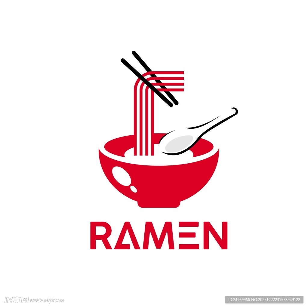 拉面标志设计