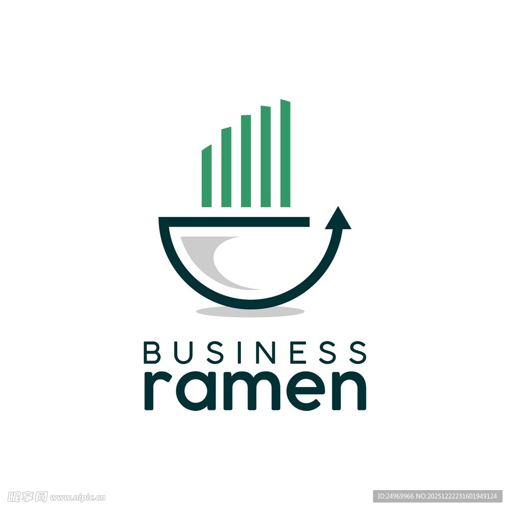 商务拉面标志设计