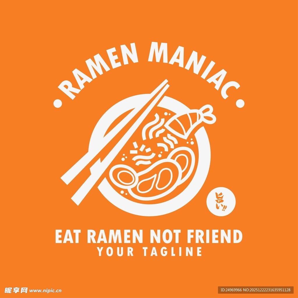 拉面狂热者标志设计
