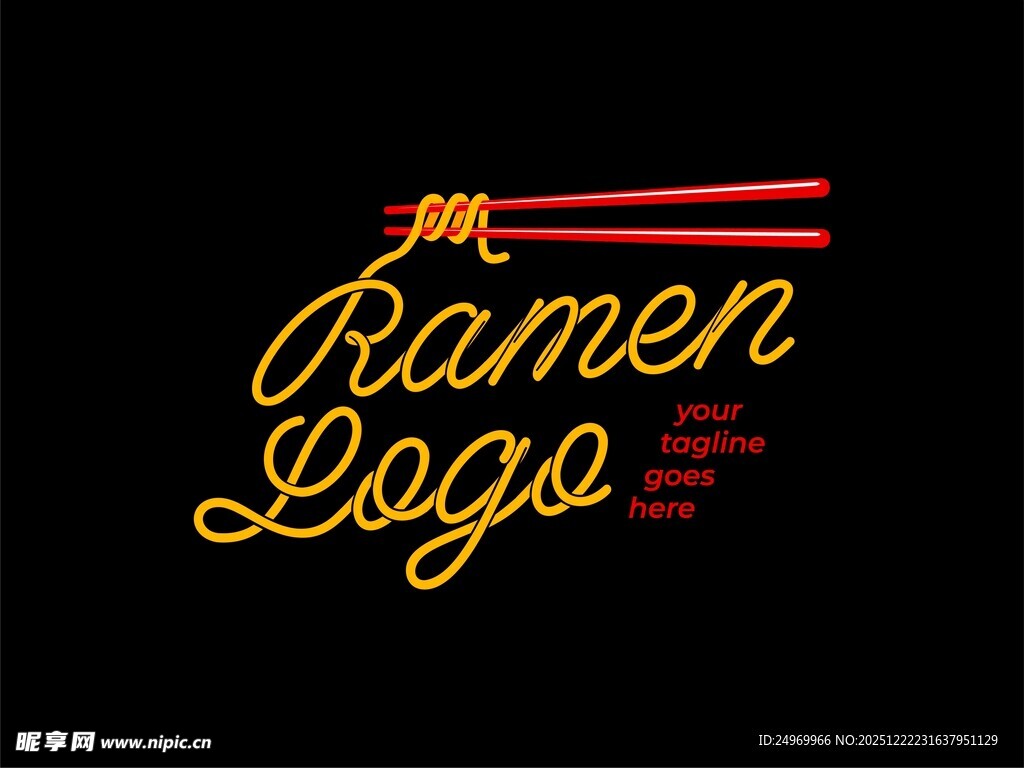 拉面标志设计展示