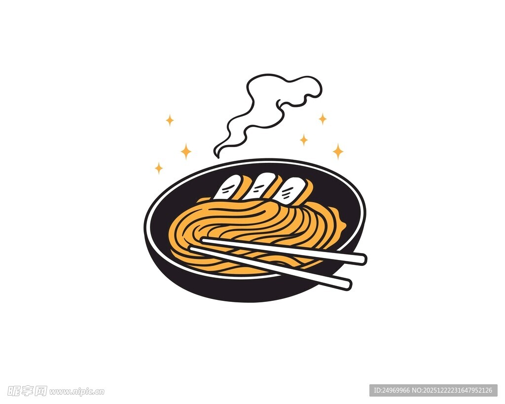 热气腾腾的美味面条