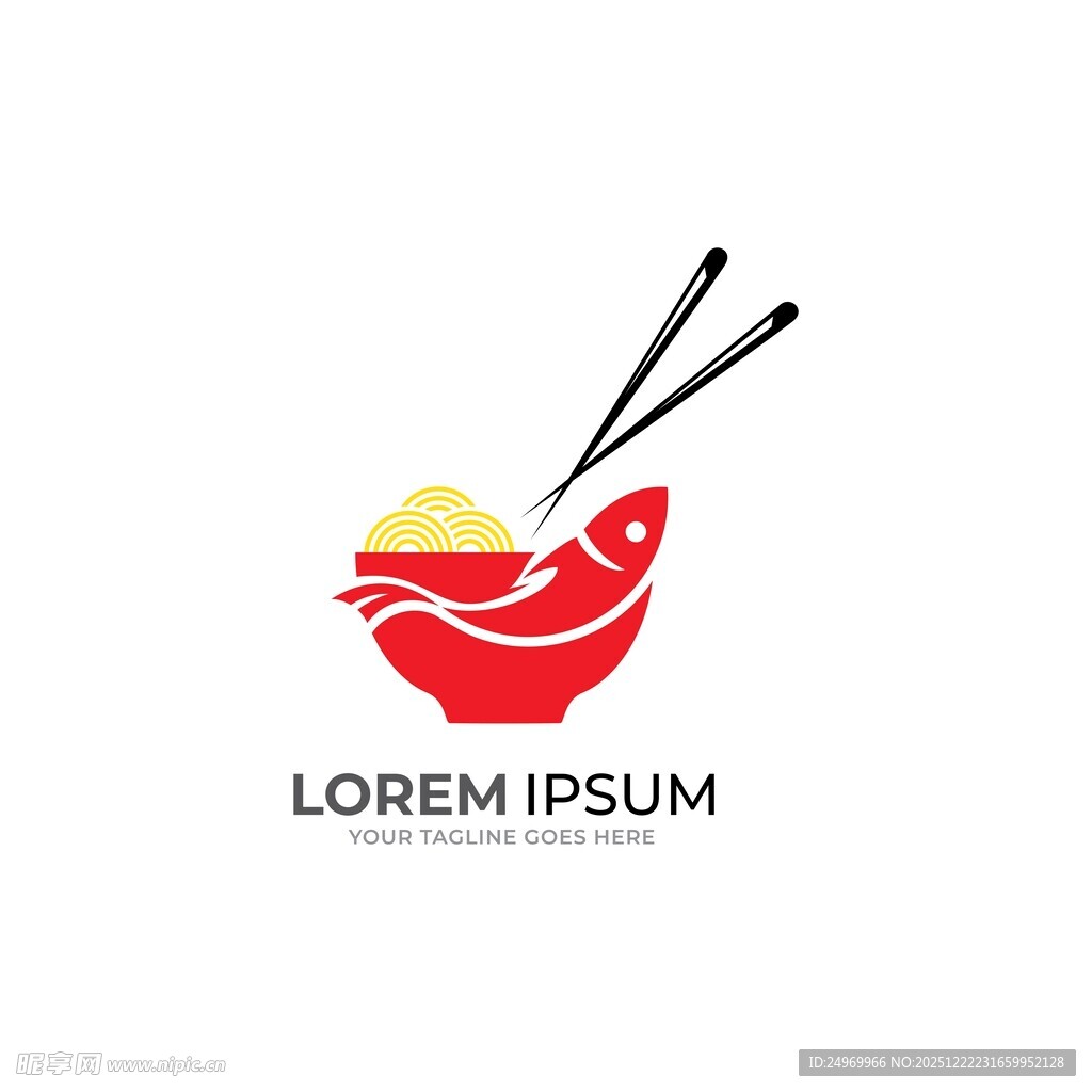 中式美食标志设计