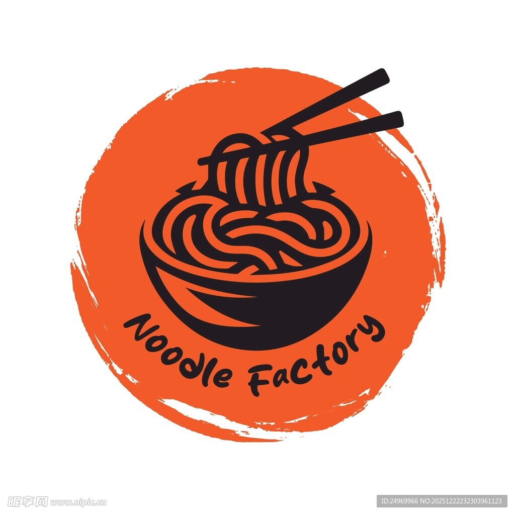 圆形面馆标志设计