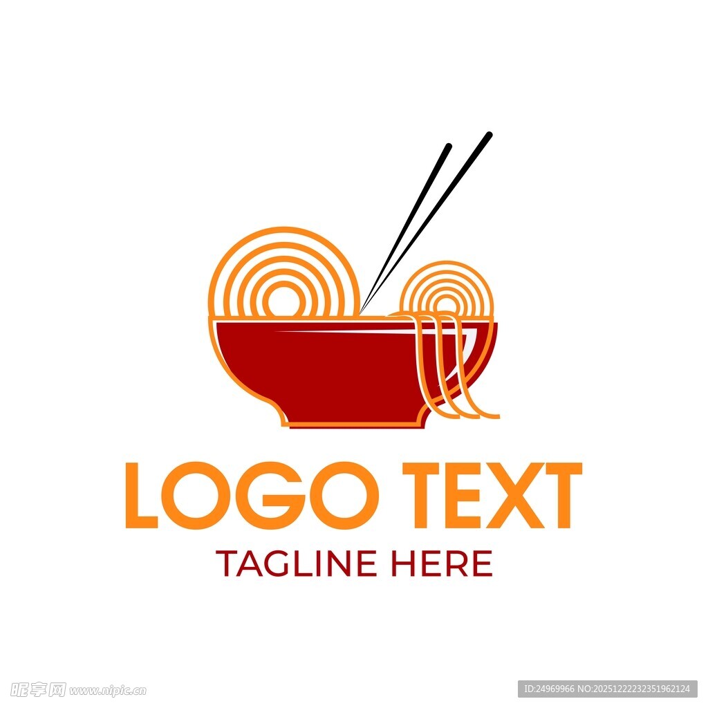 中式面条餐饮标志设计