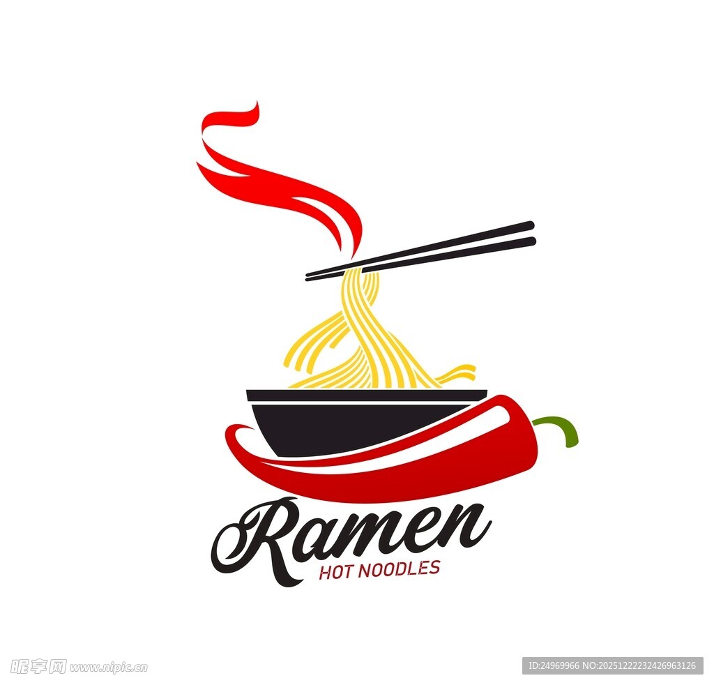 拉面标志设计