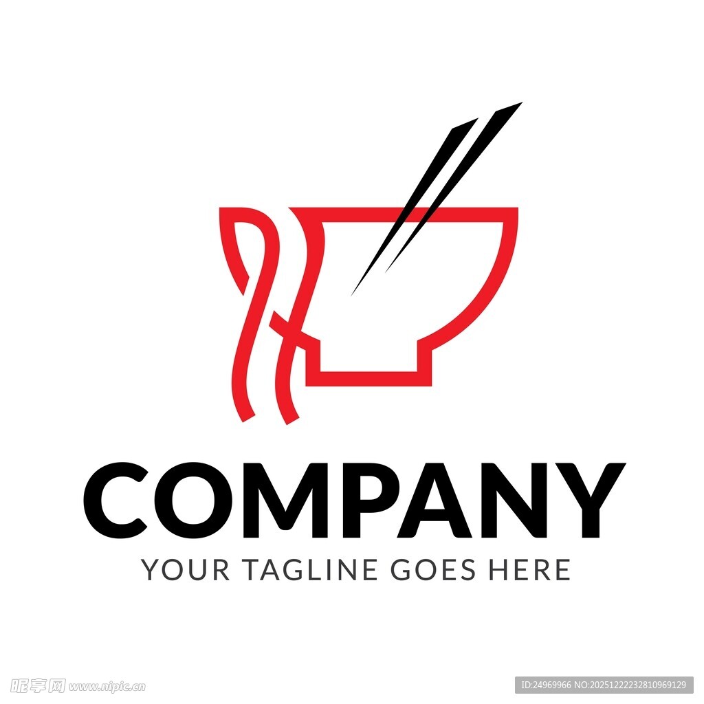 中式餐饮标志设计