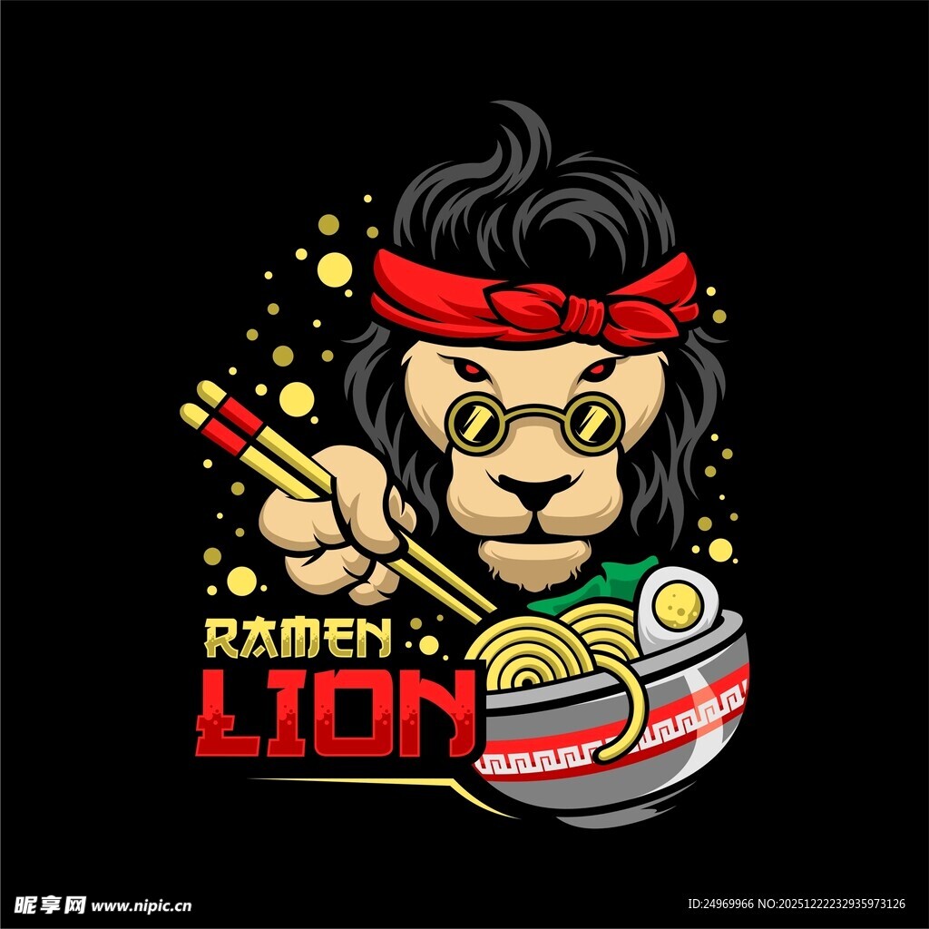 功夫狮子拉面形象设计