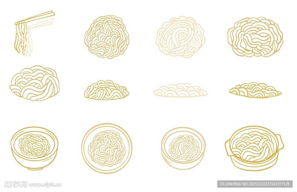 各式精美圆形糕点展示