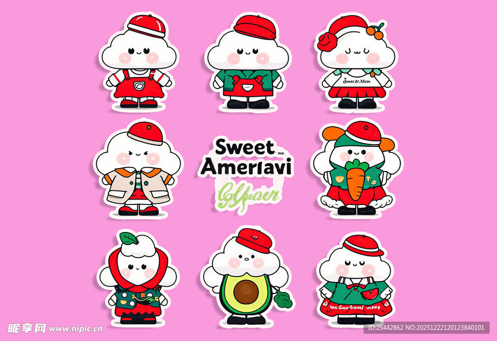 圣诞卡通贴纸