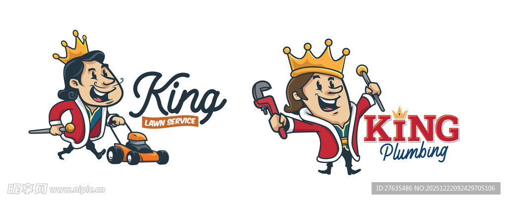 卡通国王形象设计元素