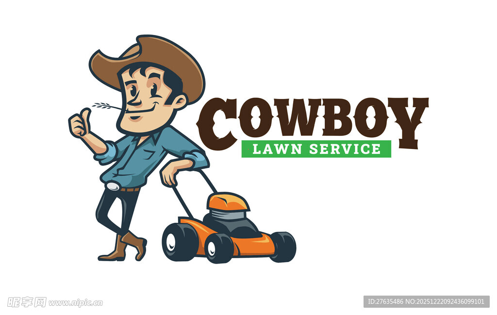 牛仔割草机品牌标志