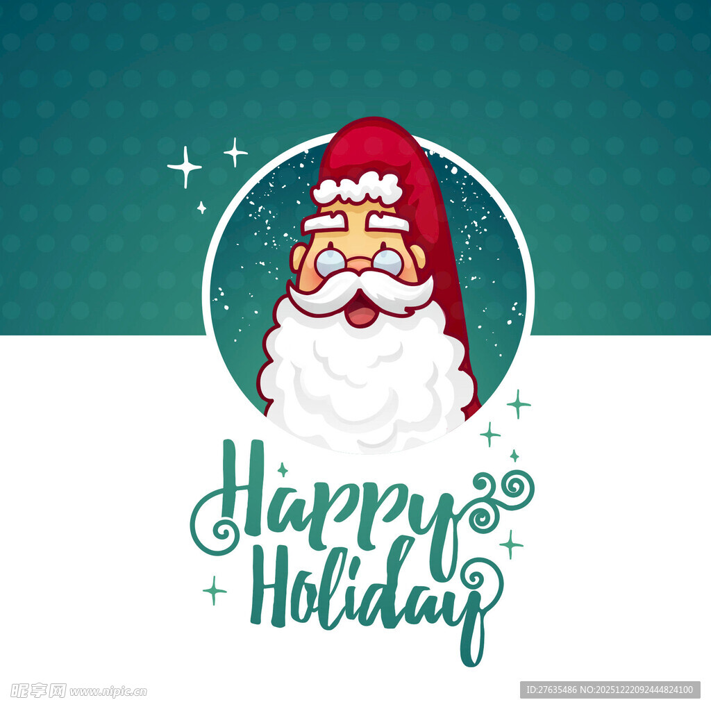 圣诞老人祝节日快乐