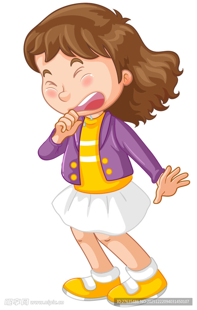 俏皮女孩的可爱瞬间