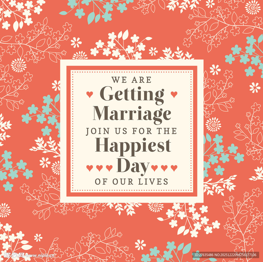 婚礼主题装饰图案设计