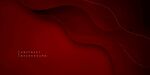 红色流动线条抽象背景图