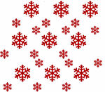 红色雪花矢量设计