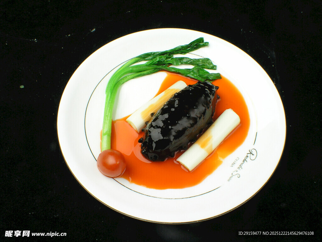 红烧海参配时蔬