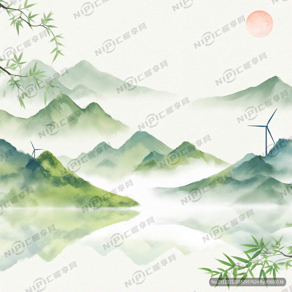 新能源行业 背景海报 无字