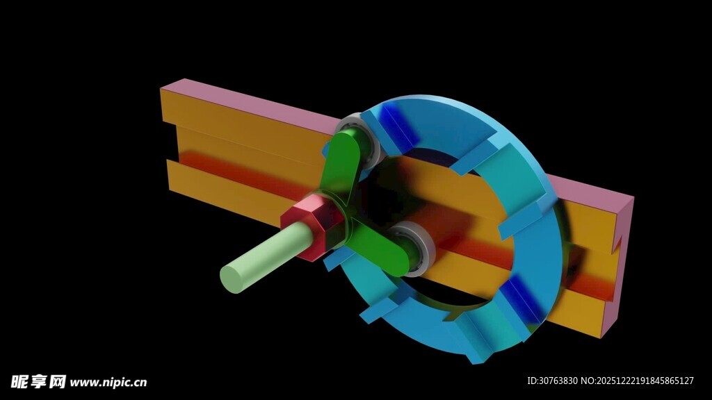 往复式倾斜槽机构