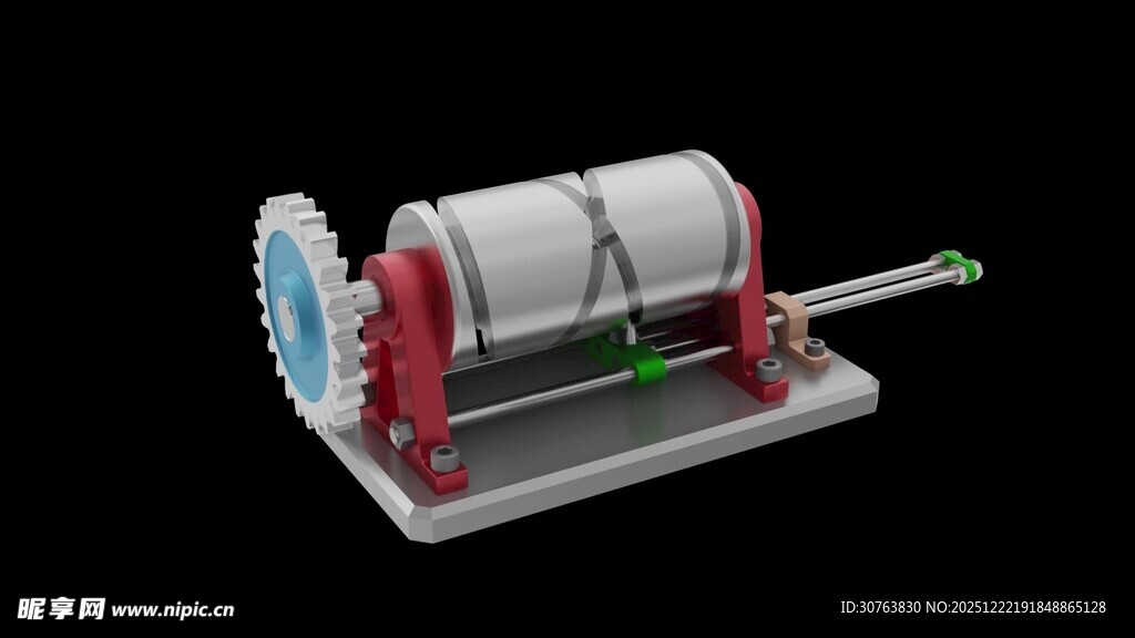 往复式沟槽鼓机制