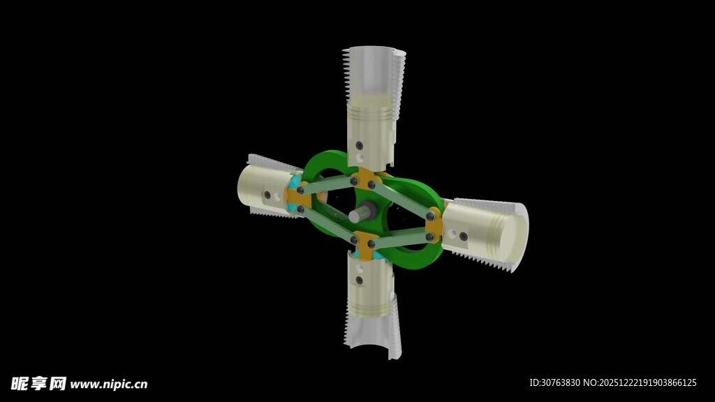 径向发动机机构