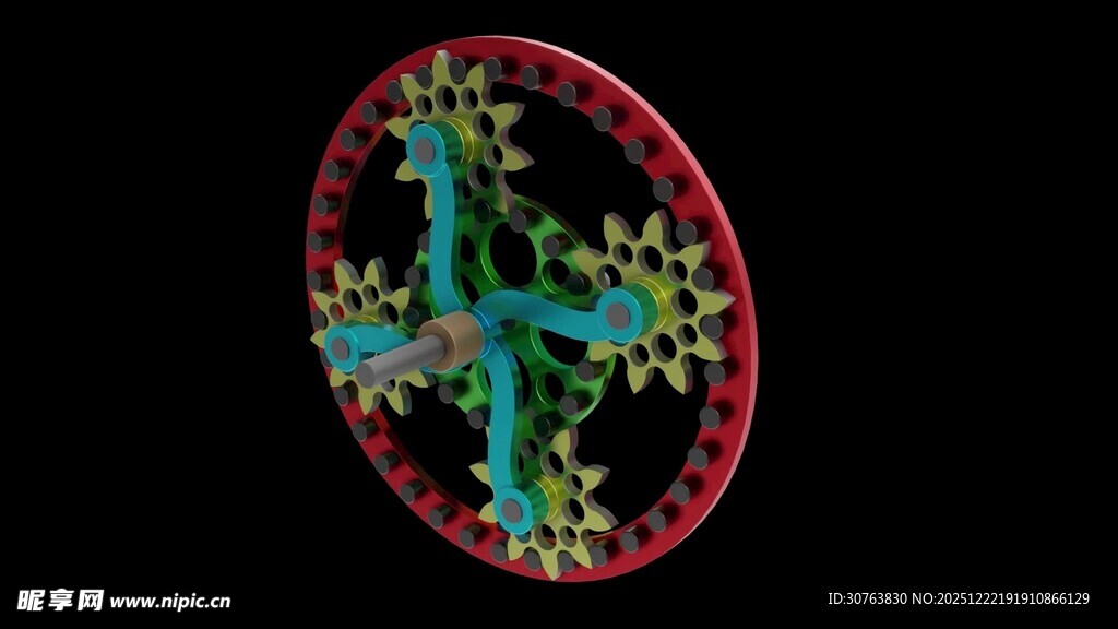 行星棘轮齿轮机构