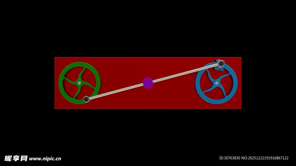 平行无齿轮传动机构