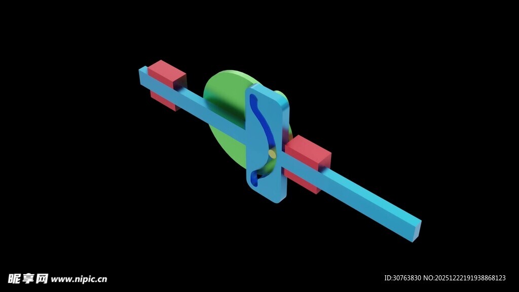 针杆槽凸轮往复机构