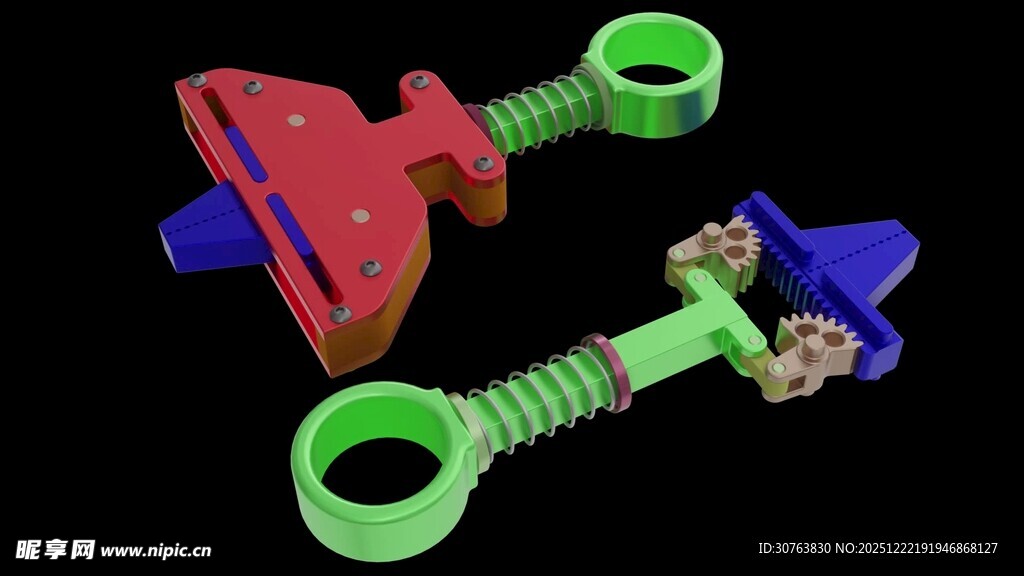 手动颚式夹持机构
