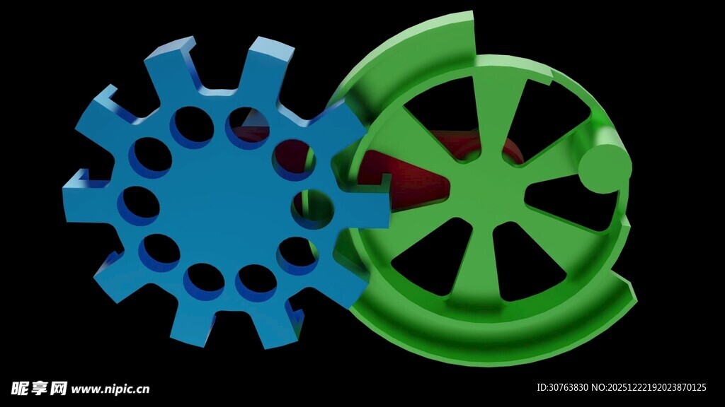 间歇驱动圆柱形锁