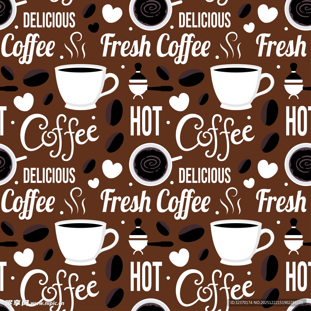 咖啡主题图案