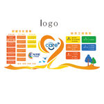 多彩创意企业周年庆图案文化墙