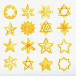 金色星星图案