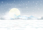 雪景插图