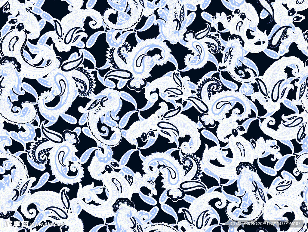 蓝白抽象图案纹理设计