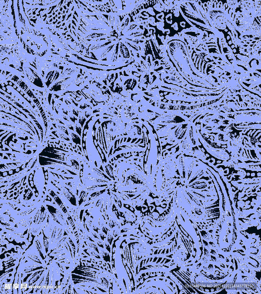 蓝紫色抽象花纹图案