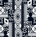 黑白几何民族风图案纹理