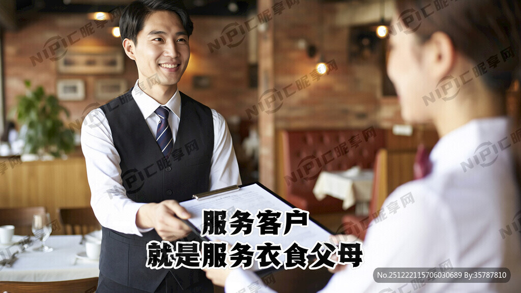 服务客户就是服务衣食父母文化墙