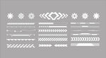 简约白色装饰线条图案集