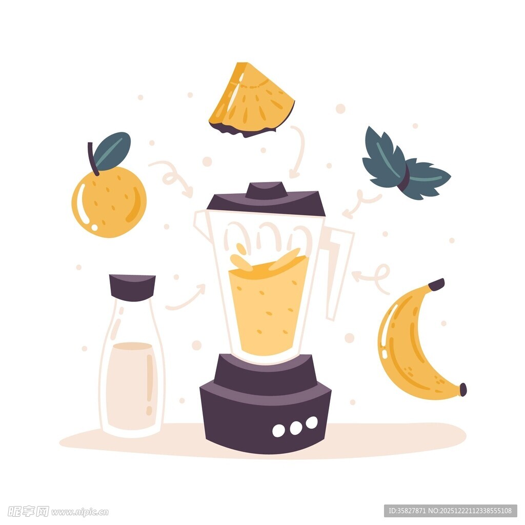 食材与搅拌机插图