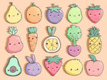 卡通水果表情