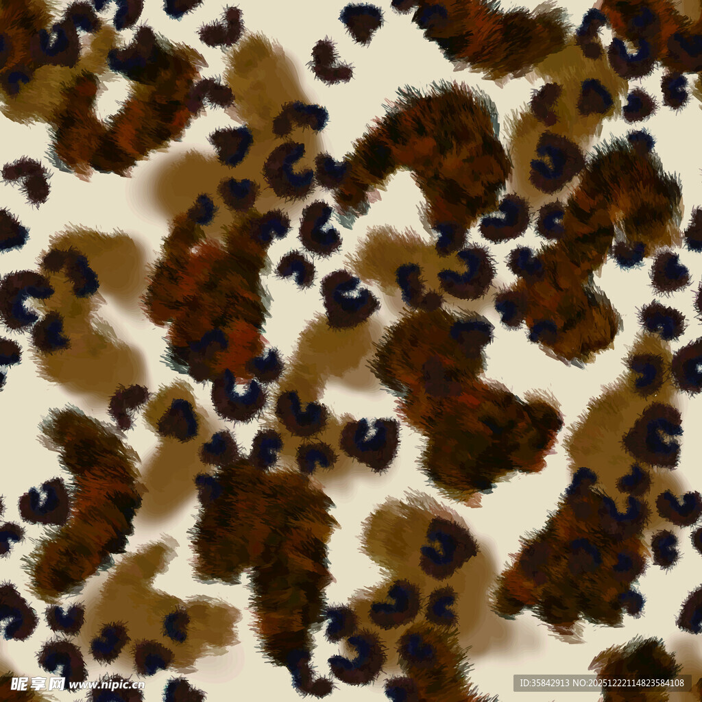 豹纹图案布料纹理