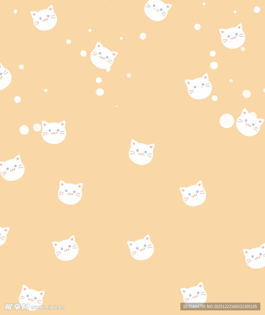 可爱猫咪图案背景